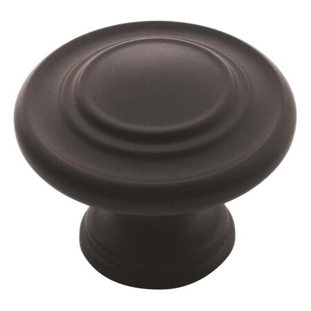 Amerock Amerock Inspiration Casual Round Cabinet Knob 1-5/16 in. D 1 in. Matte 10 pk TEN1586FB